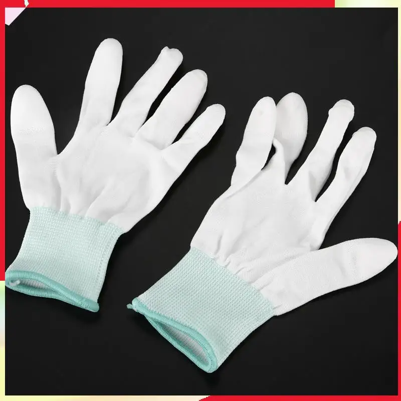 

B18B 3 Pair ESD PC Computer Working Anti-Skid Anti Skid Anti-Static White Gloves New