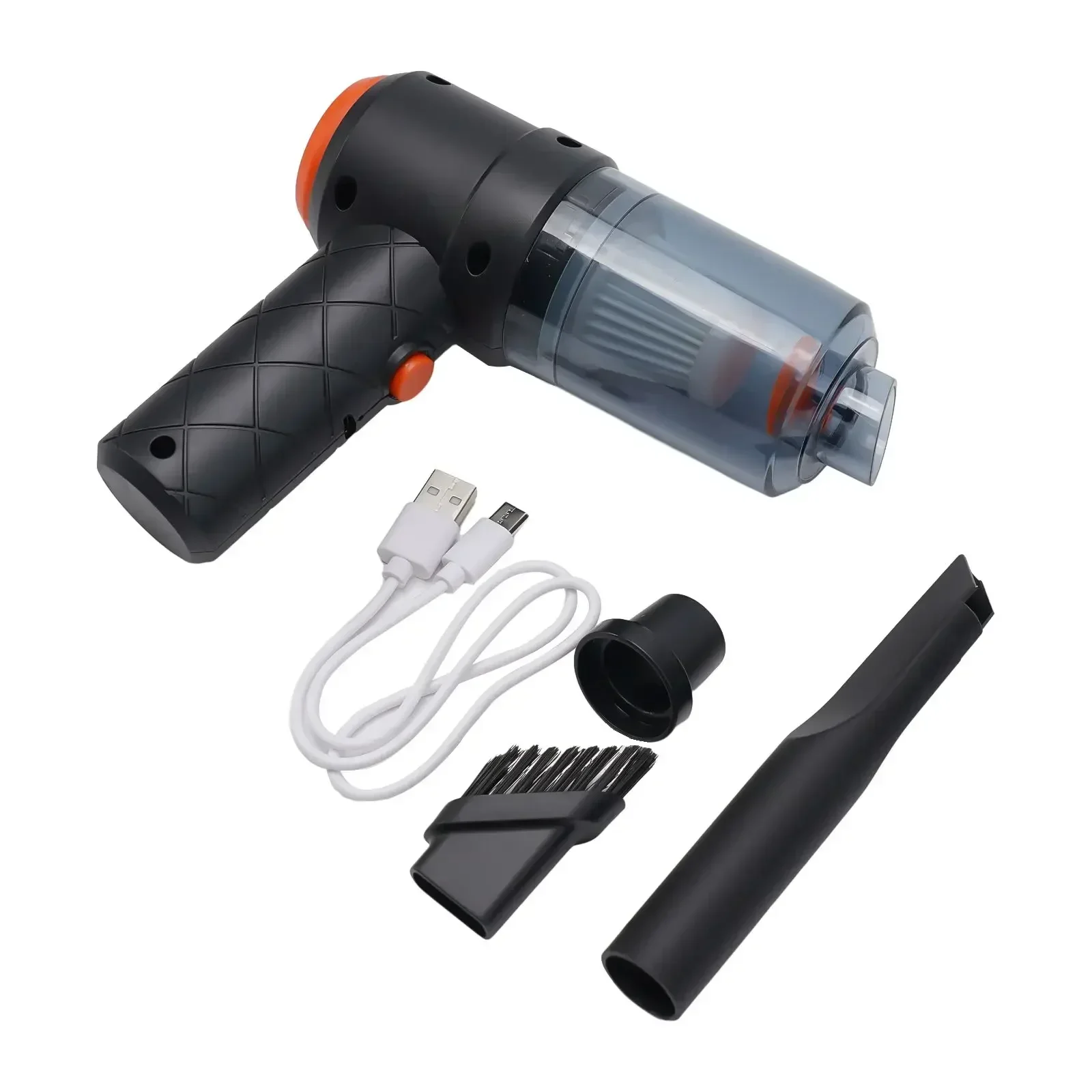 Portable Dual Use Mini Car Vacuum Cleaner 6000PA Cordless Handheld Auto Vacuum High-power Vacuum Cleaner For Home Office Car