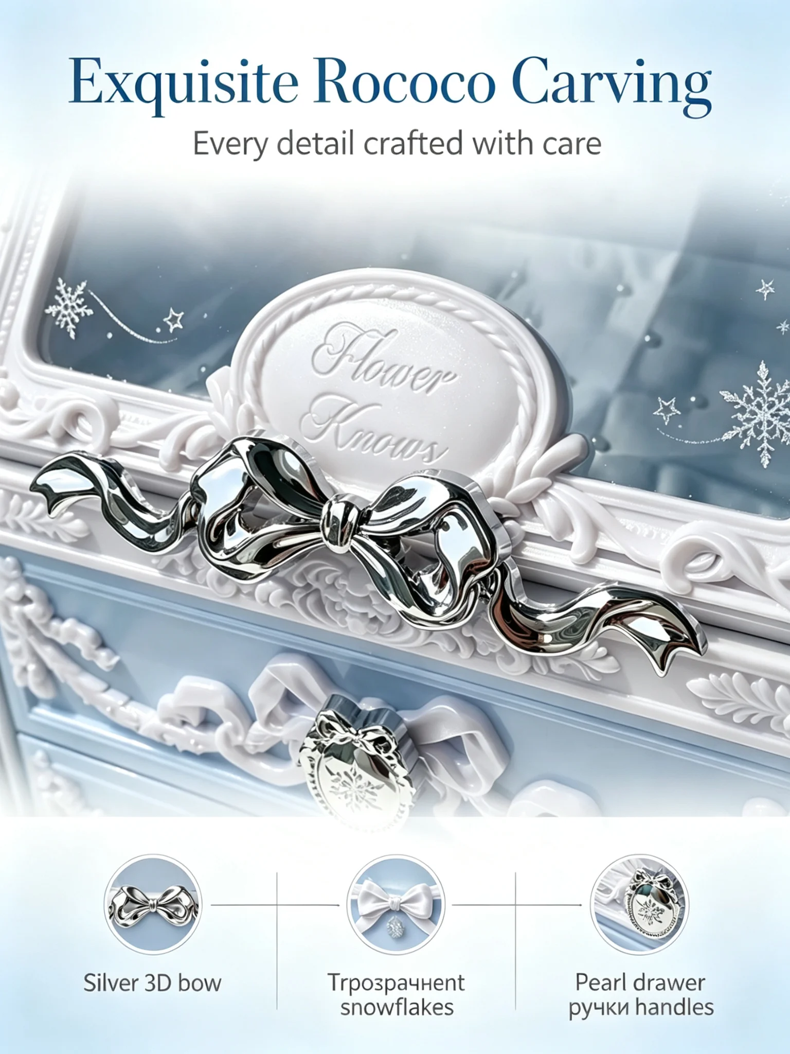 Seria „Flower Knows Snow Balle – Body Jewelry Organizer recenzja i cena