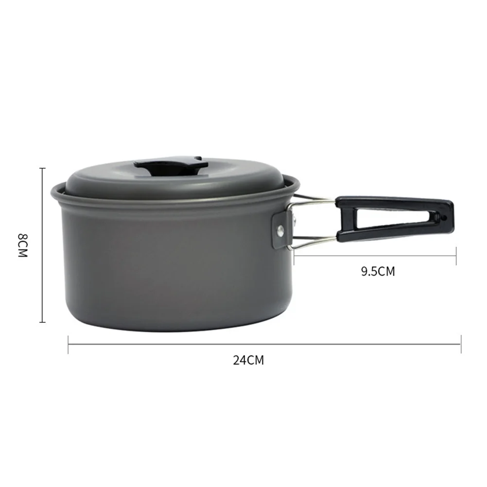 Boiler Foldable Pot Camping Cookware Aluminum Folding Cooking Utensil Supply Individual