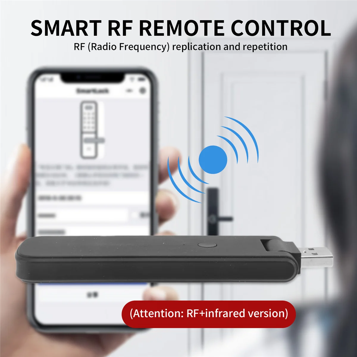 A56X Tuya Smart RF IR Telecomando WiFi Alimentazione USB Smart Home per condizionatore d'aria TV LG TV Supporto Alexa,Google Home