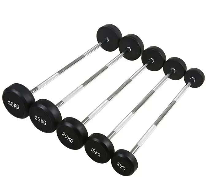 Weightlifting Barbell Fixed Straight Barbell Straight Curl Commercial Barbells