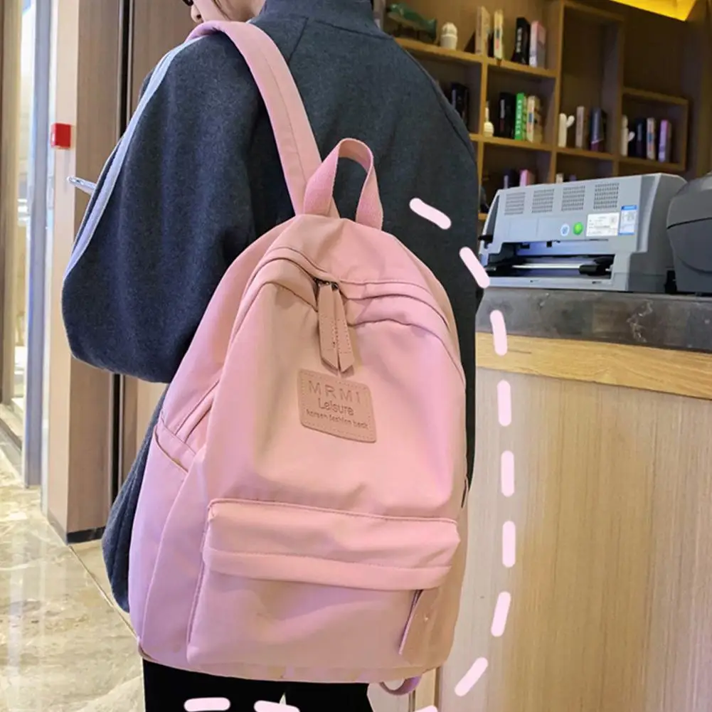 Nylon Backpack Male Korean Version Of Junior High School Backpack Female Large Capacity Outdoor High School Backpack Bag