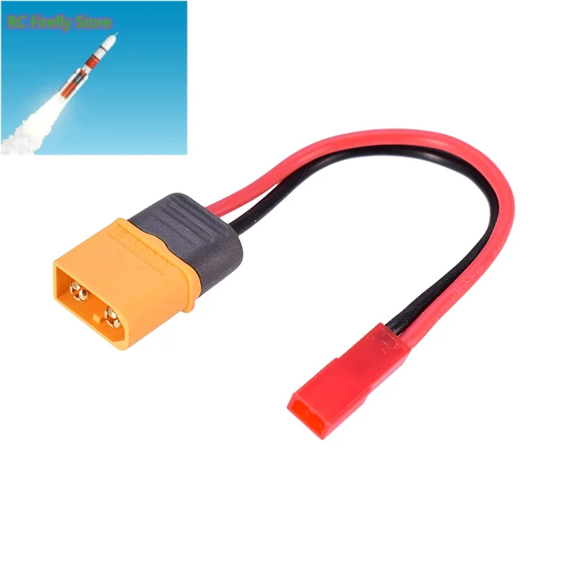 XT60H Male XT60 Connector With Sheath to JST Plug Cable Adapter 10CM 18AWG Silicone Wire For RC Lipo Battery