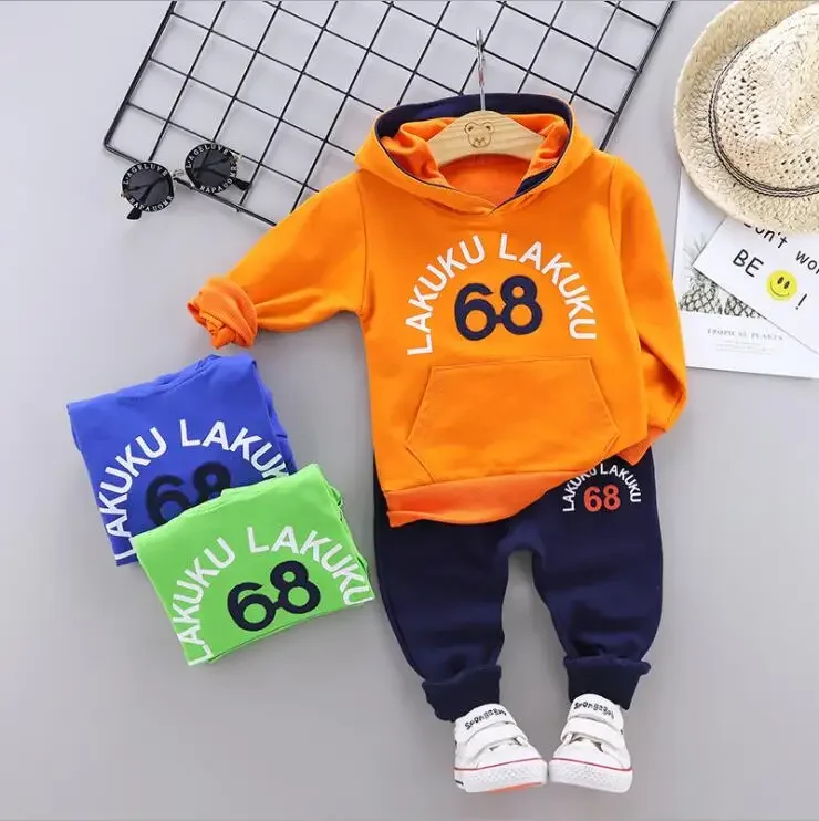 

Spring Autumn Infant Clothes Suits Baby Girls Clothing Sets Embroidery Streamers Hooded T Shirt Pants 2Pcs Kid Children Costume