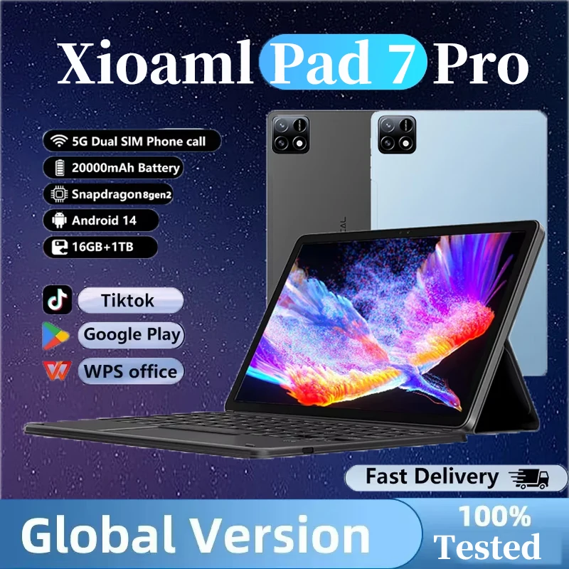 

NEW Ml Pad 7 Pro Tablet 11 inch Snapdrago 8gen2 HD 4K Android 14 16GB+1T 10000mAh 5G Dual SIM WiFi GPS Tablet PC 2025 Tab