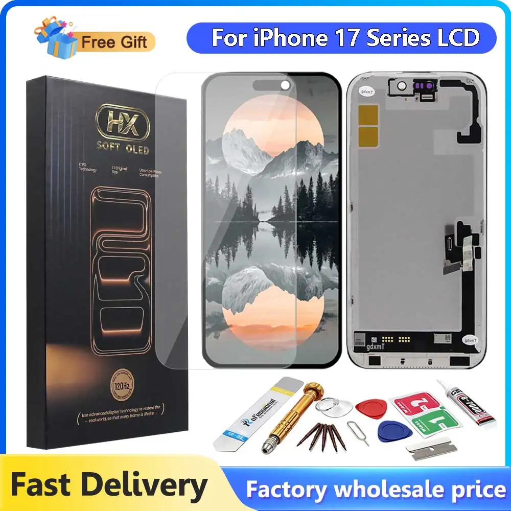 For iPhone 17 pro Max OLED HX LCD 3D Touch Screen Digitizer Assembly for iPhone 17/17 pro High-Quality Replacement Screen