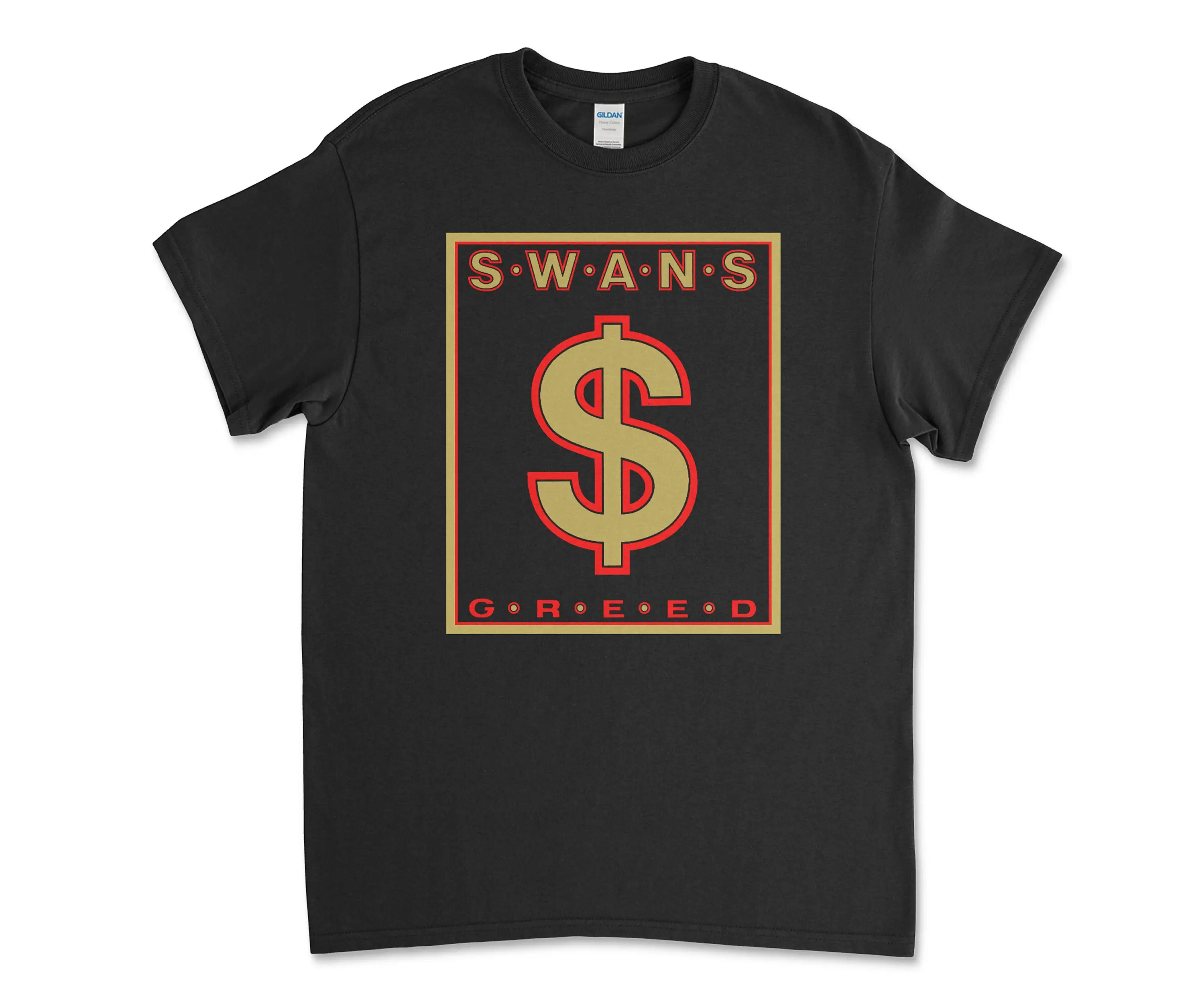 Swans Greed Black T Shirt