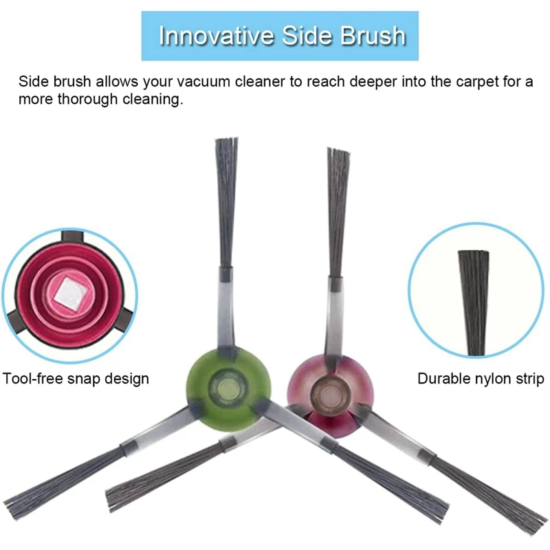 1Set di parti accessori adatti per Ecovacs Deebot Ozmo T9 AIVI T9 AIVI + aspirapolvere Robot spazzola principale/spazzola a rullo