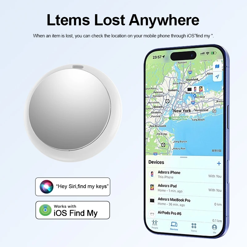 Smart Tracking Tag, Compact & Portable, Global Precision Positioning Device for Gifts
