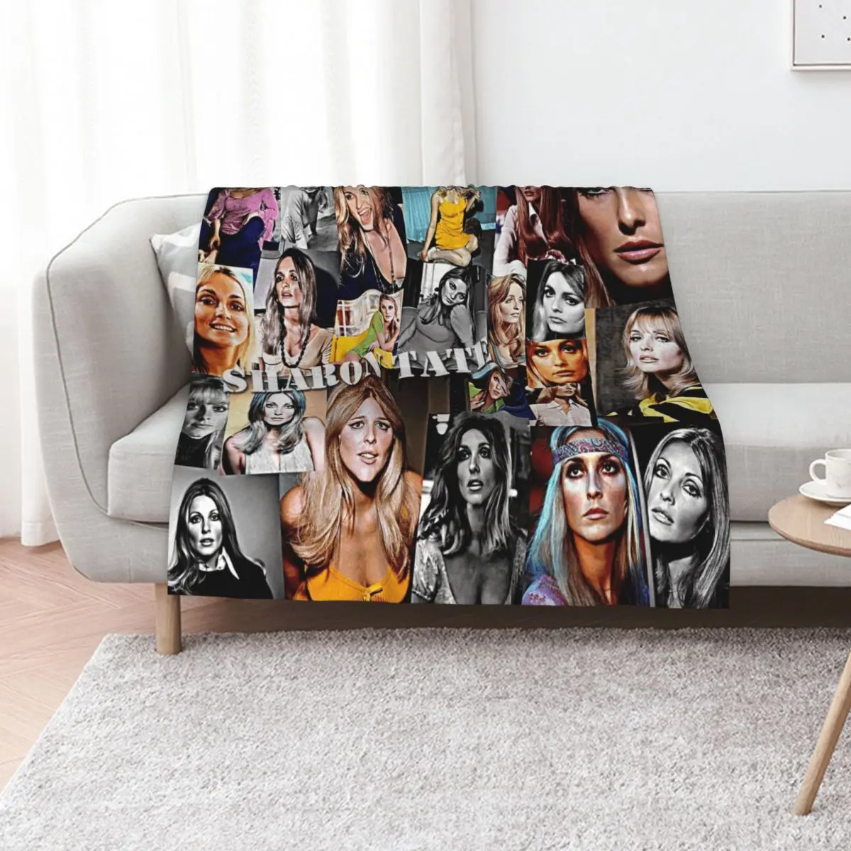 Cobertor Sharon Tate, cobertor quente para dormir, para escritório, sofá, cama