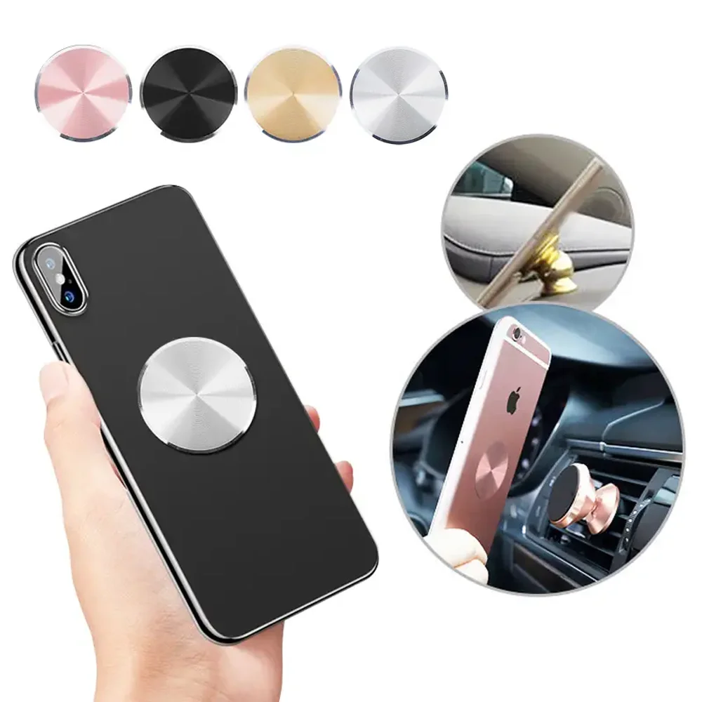 

1/3PCS Metal Plate for Magnetic Car Phone Holder Magnet Stand Iron Sheet Disk Sticker for IPhone 11 12 Samsung Huawei Xiaomi