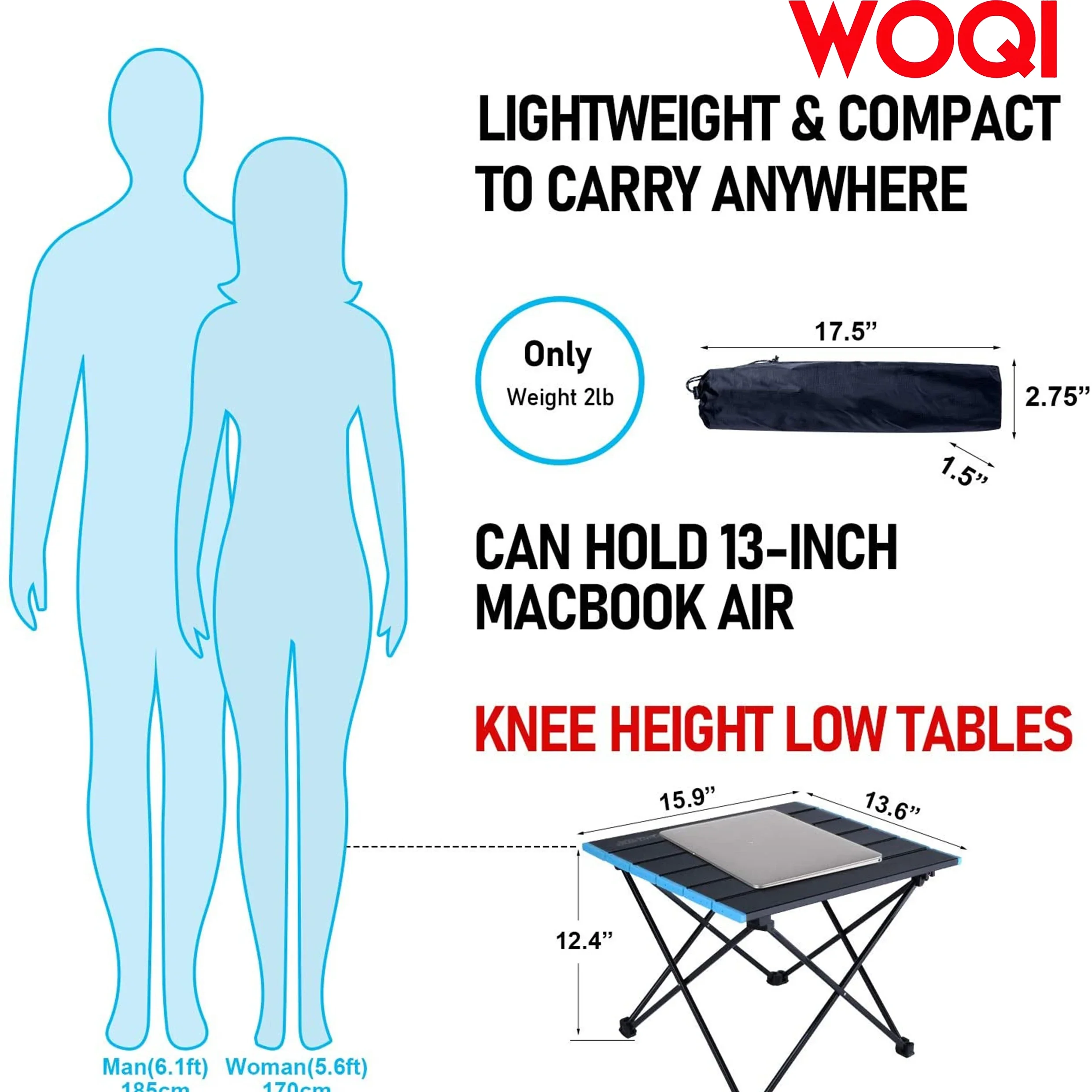 muti-use    Camping Table    Aluminum  with Storage Bag  durable  with carry bag easy clean  for hiking