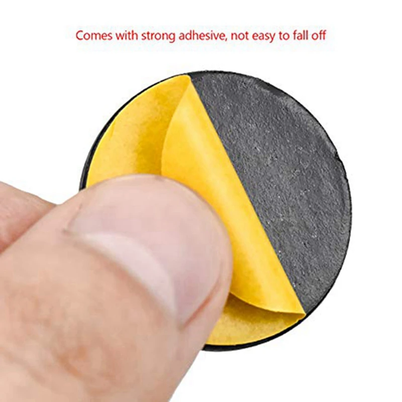 HOT-48 Pcs Furniture Glides PTFE Sliders Self-Adhesive Furniture Glides Set Round Square For Furniture Easy Movers