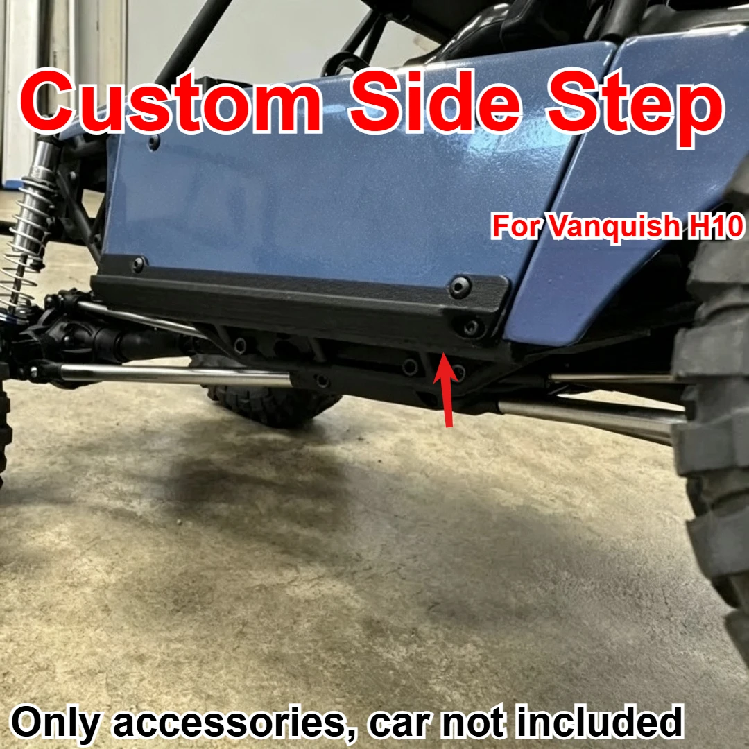 For Vanquish H10 1/10 RC Off Road Crawler Vehicle Side Step Custom Model Number Decorative Styling Decor Upgrade Accessories