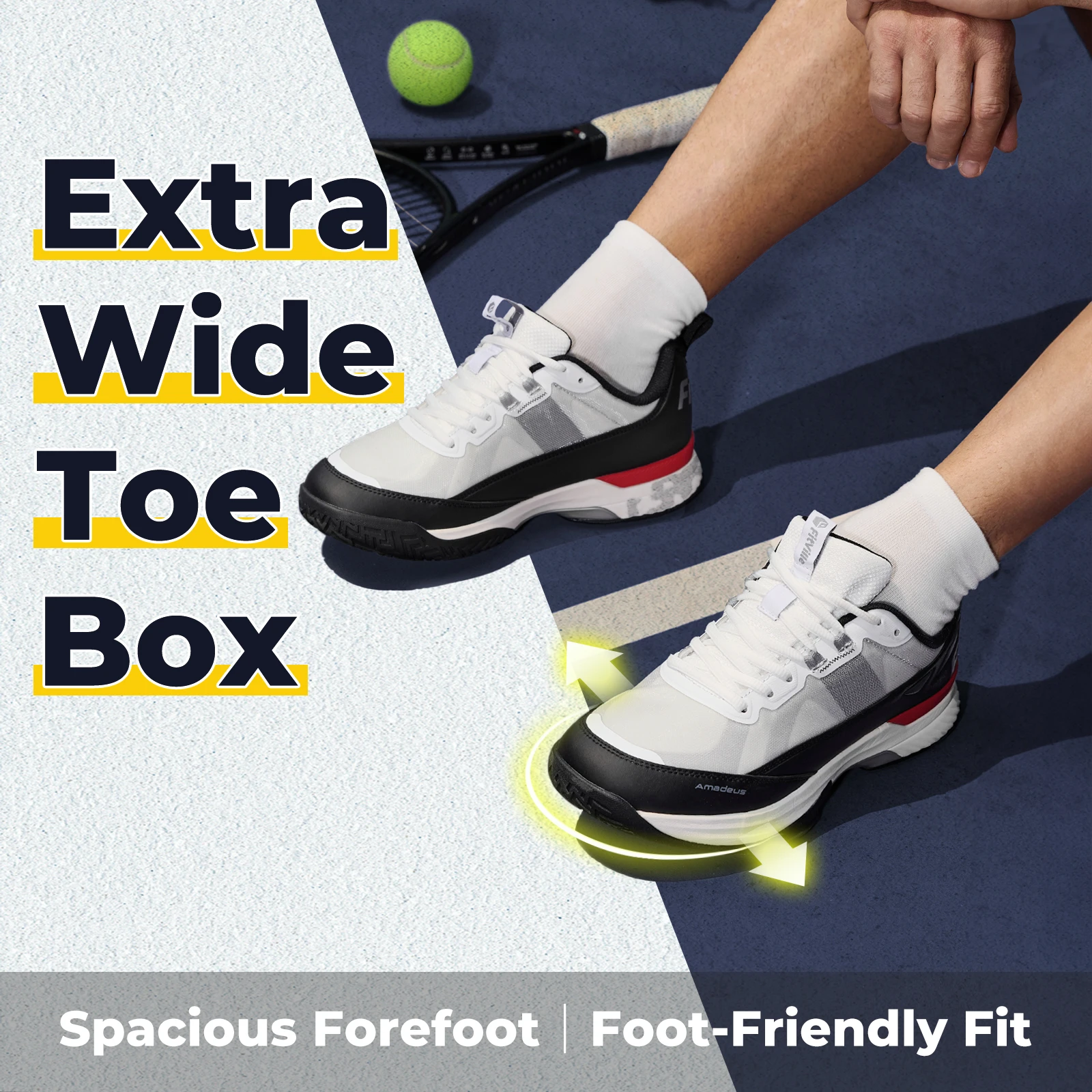 FitVille Men's Pickleball Shoe - đánh giá và giá Shock Absorbing Gym Trainers