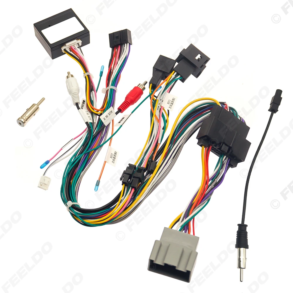 

FEELDO Car 16pin Power Cord Wiring Harness Adapter For Ford Fiesta 2009-2014 Installation Head Unit