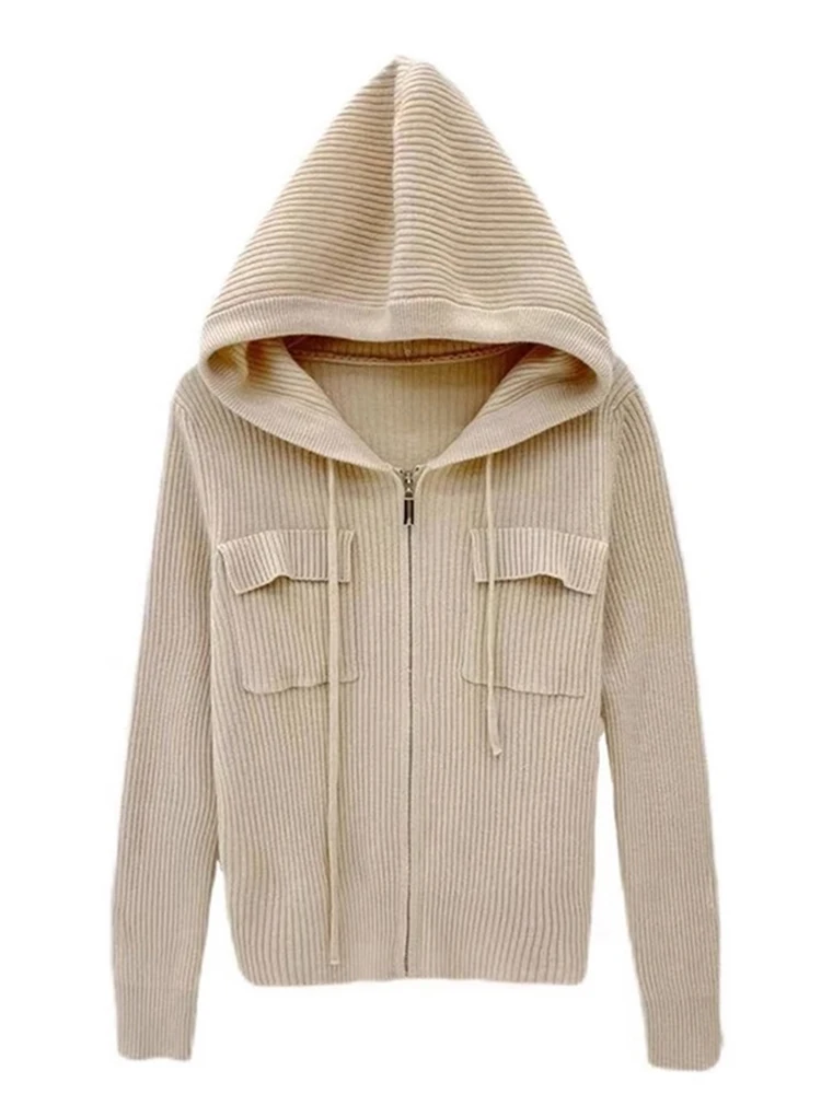 سليم صالح سستة هوديي سترة عادية Ele الصوفية سترة تنوعا ملابس خارجية تصميم علوي Sensibili بسيط Sle