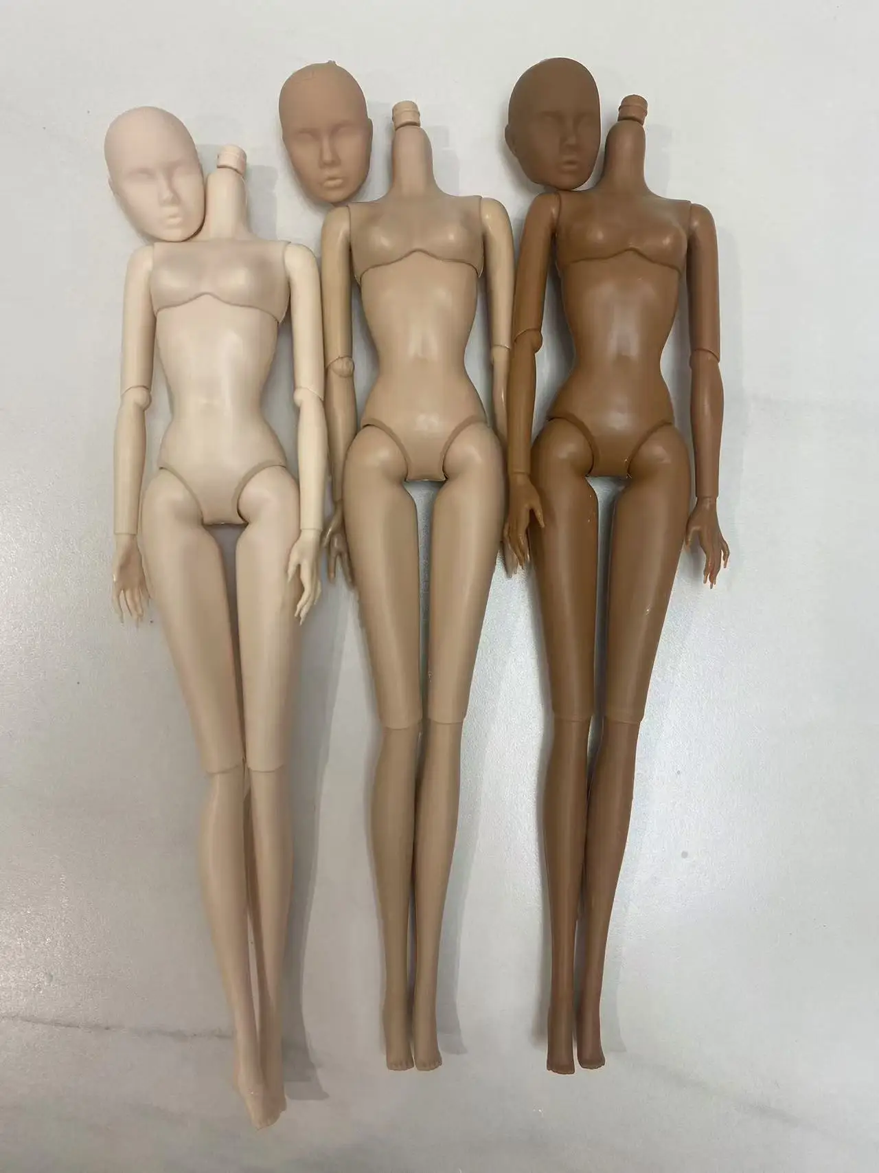29cm 1/6 lady doll head European fashion head  make up head body DIY dolls Toys for Girls children Gifts