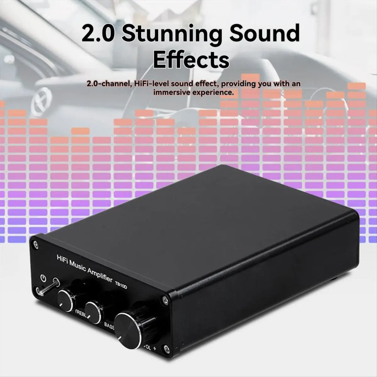 2026 جديد + مضخم صوت صغير 200 واط مكبر كهربائي BT5.0 20HZ-20KHZ مكبرات الصوت 2 مكبر صوت لتقوم بها بنفسك HIFI Amp