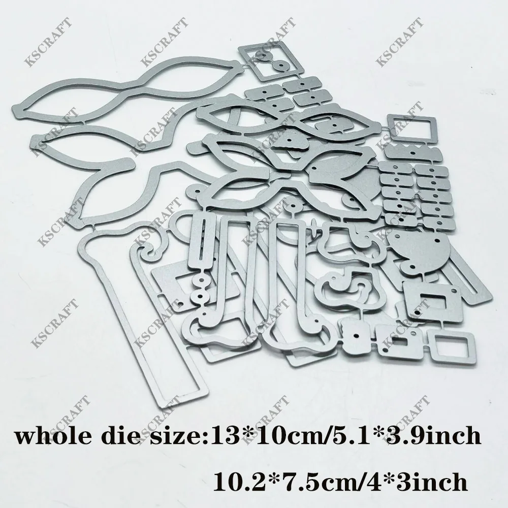 KSCRAFT Elf Bows Cutting Dies Stencils for DIY Scrapbooking Decorative Embossing DIY Paper Cards view 5