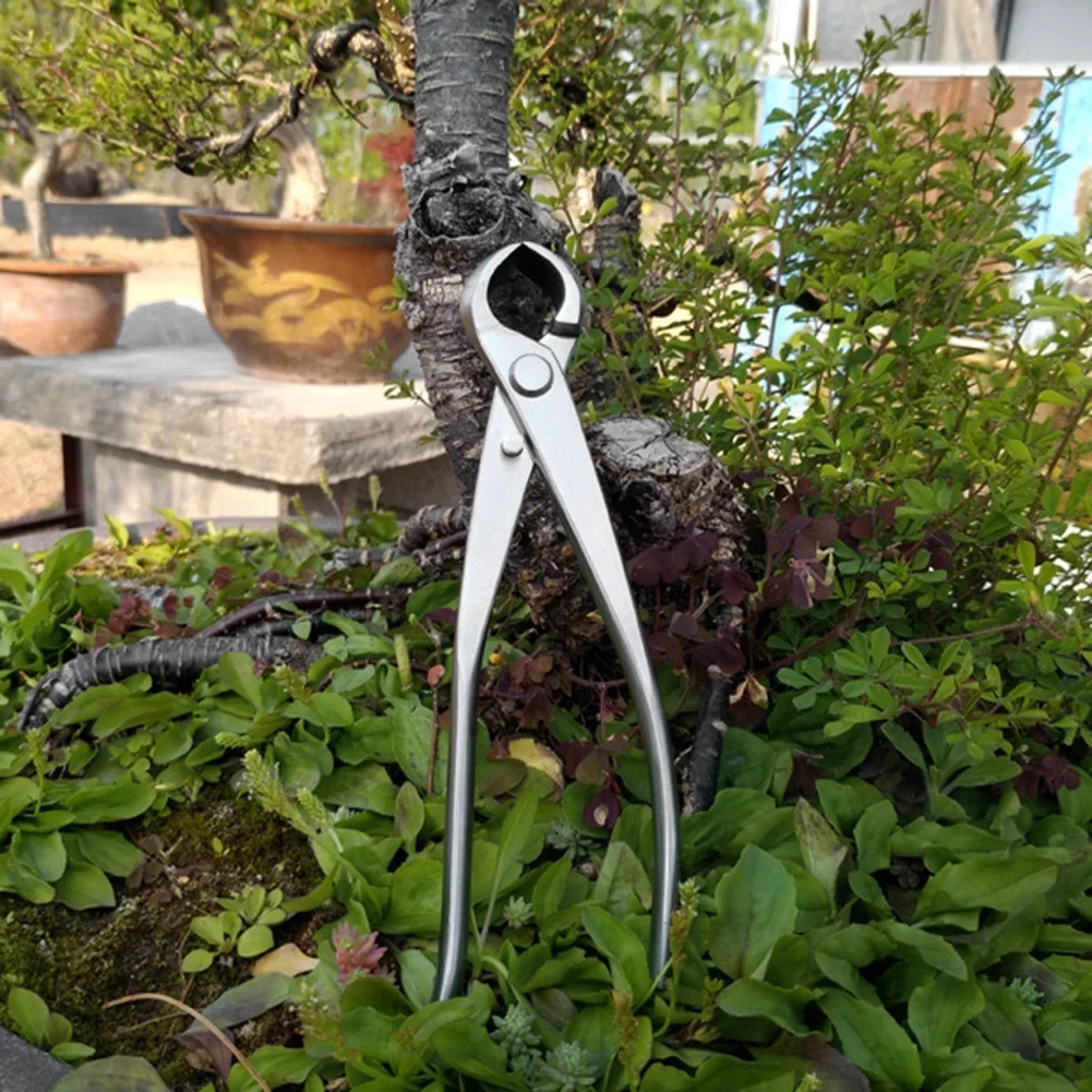 

180mm Stainless Steel Knob Cutter Ball Shear Scissors Landscape Modeling Garden Bonsai Tools Concave Cutter