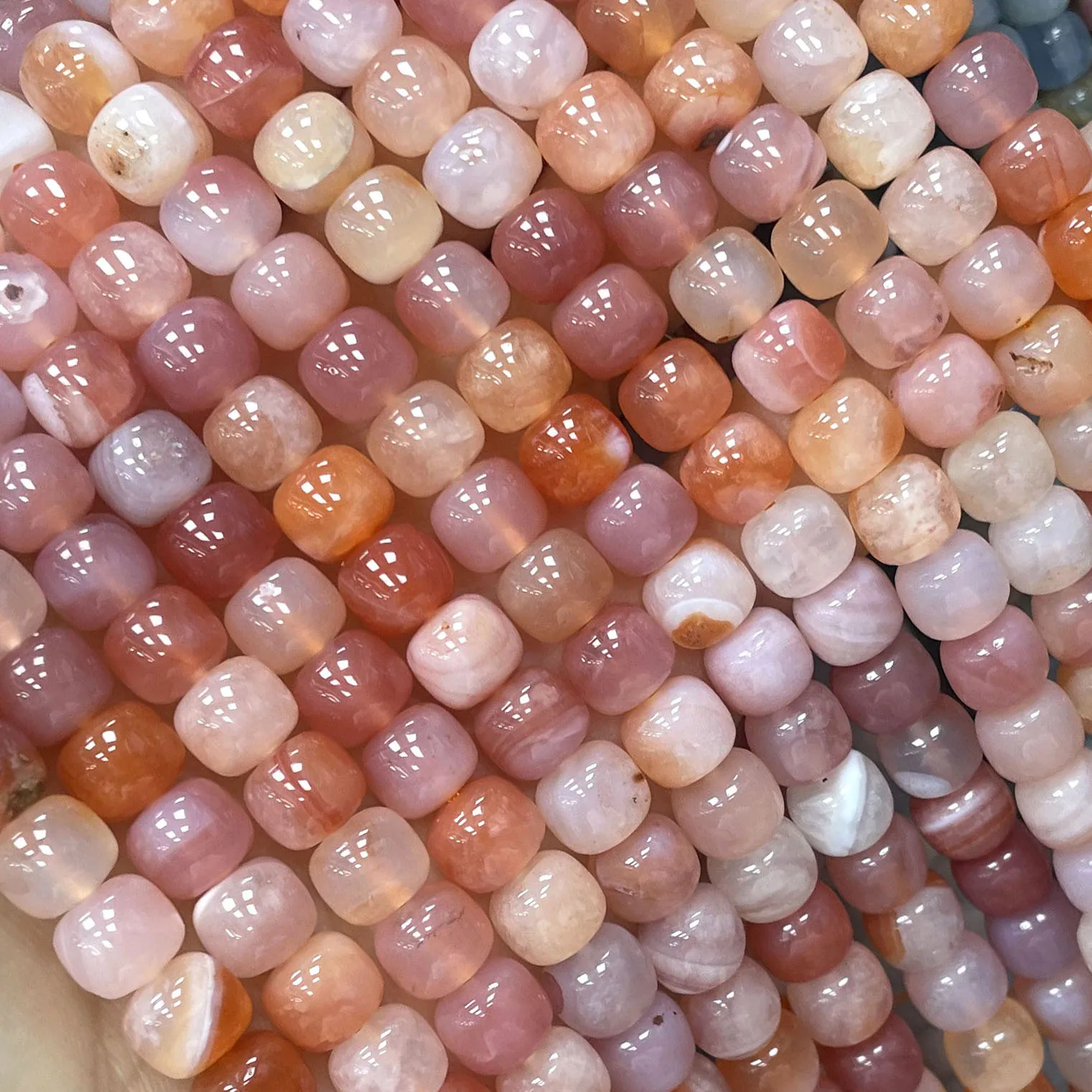 7X8MM Natürliche Edelsteinperlen Vintage Citrin Aquamarin Apatit Lose Zwischenperlen für Schmuckherstellung DIY Armband Anhänger Zubehör – Detail 6