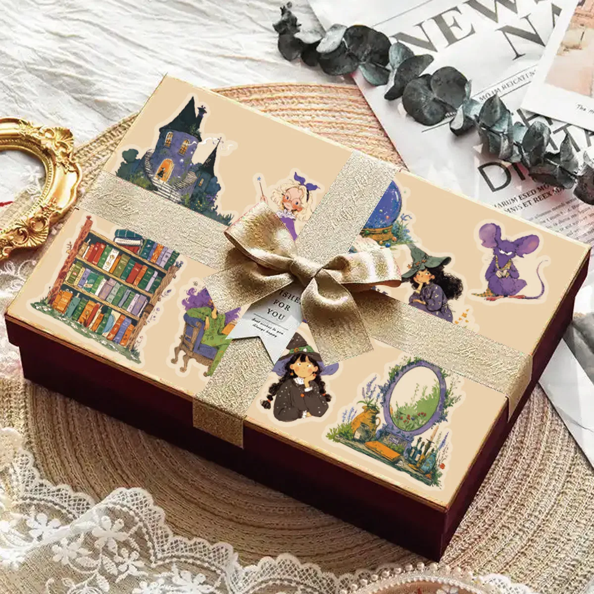 15pcs Cute Magic Intern Stickers for Laptops, Phone Cases, Scrapbooks, DIY Journals, Kids Crafts, Decorative Adhesive Decals