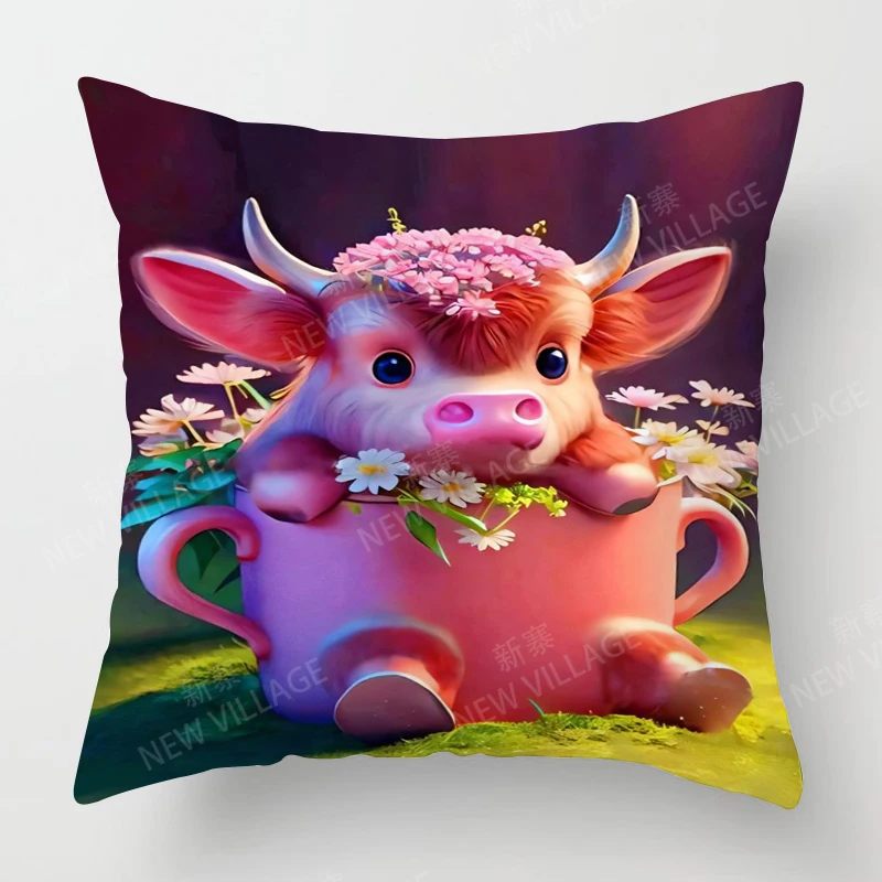 Home living room natural and Animal Styles decoration cushion cover home  throw pillow covers45*45 pillowcase40x40cm 50x50 45x45