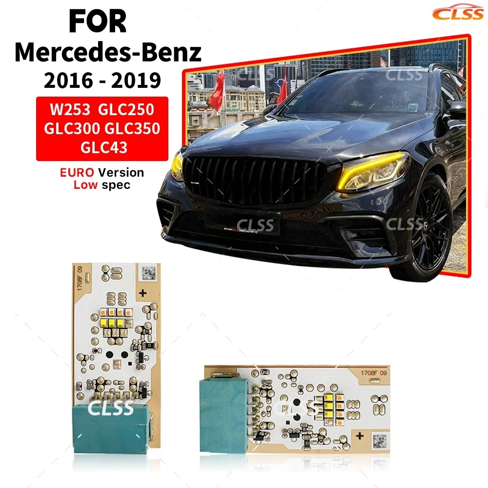 

NEW DRL LED Boards Daylight For Mercedes-Benz GLC W253 GLC250 GLC200 2016-2019 Car Headlight Daytime Running Light Lightsource