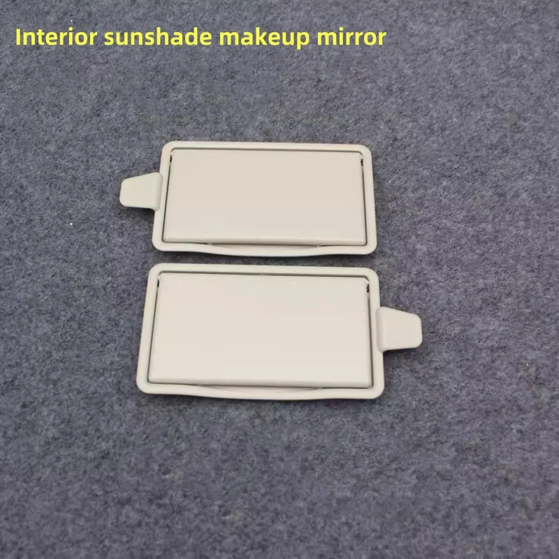 Car Interior Sun Visor Makeup Mirror Gray Sunshade Vanity Mirror Cover For Nissan QASHQAI 2016-2021