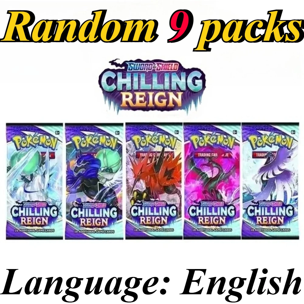 9 Packungen Pokémon-Kartenpakete Bright Stars Prismatic Evolutions, PALDEAN FATES, Englische Erweiterungspakete, Battle Transaction Card Geschenkset – Detail 21