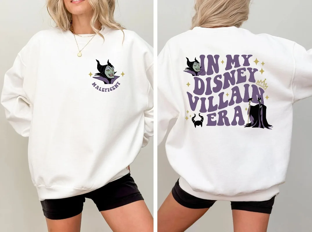 

Толстовка In My Disney Villain Era Толстовка Maleficent Толстовка Disney Villains Толстовка Disney Halloween Witch