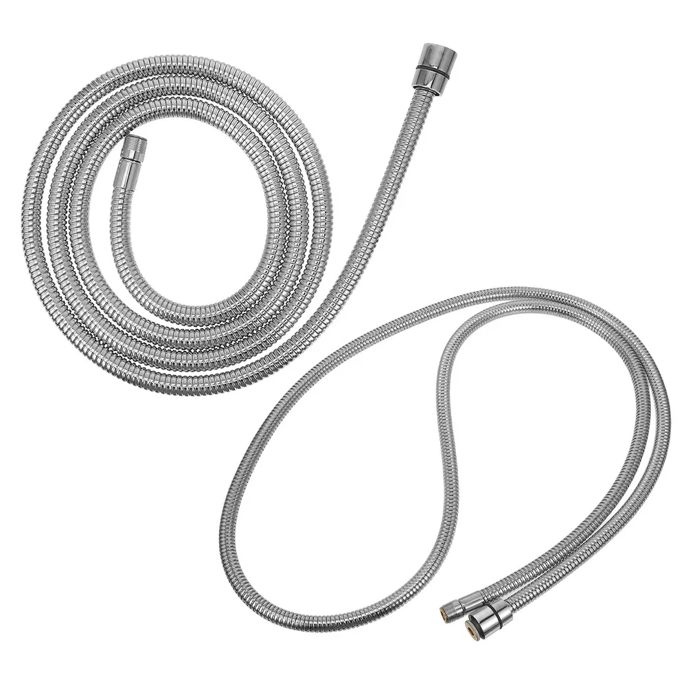 2pcs Stainless Steel Shower Hose Long Flexible for Bathroom Handheld Bathtub Attachment Extra Long Tube Hot Cold Water