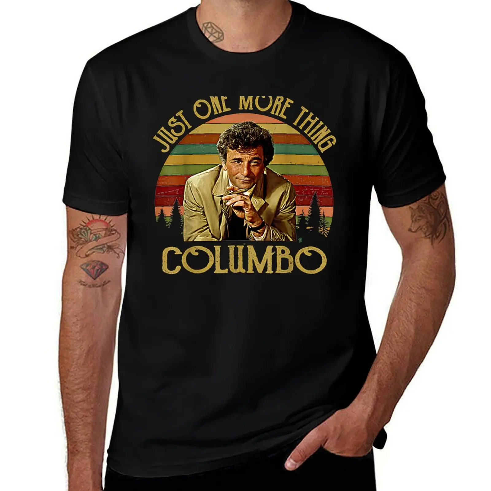 Just One More Thing Columbo T-Shirt Relaxed Casual Short Sleeve Tee T-Shirt