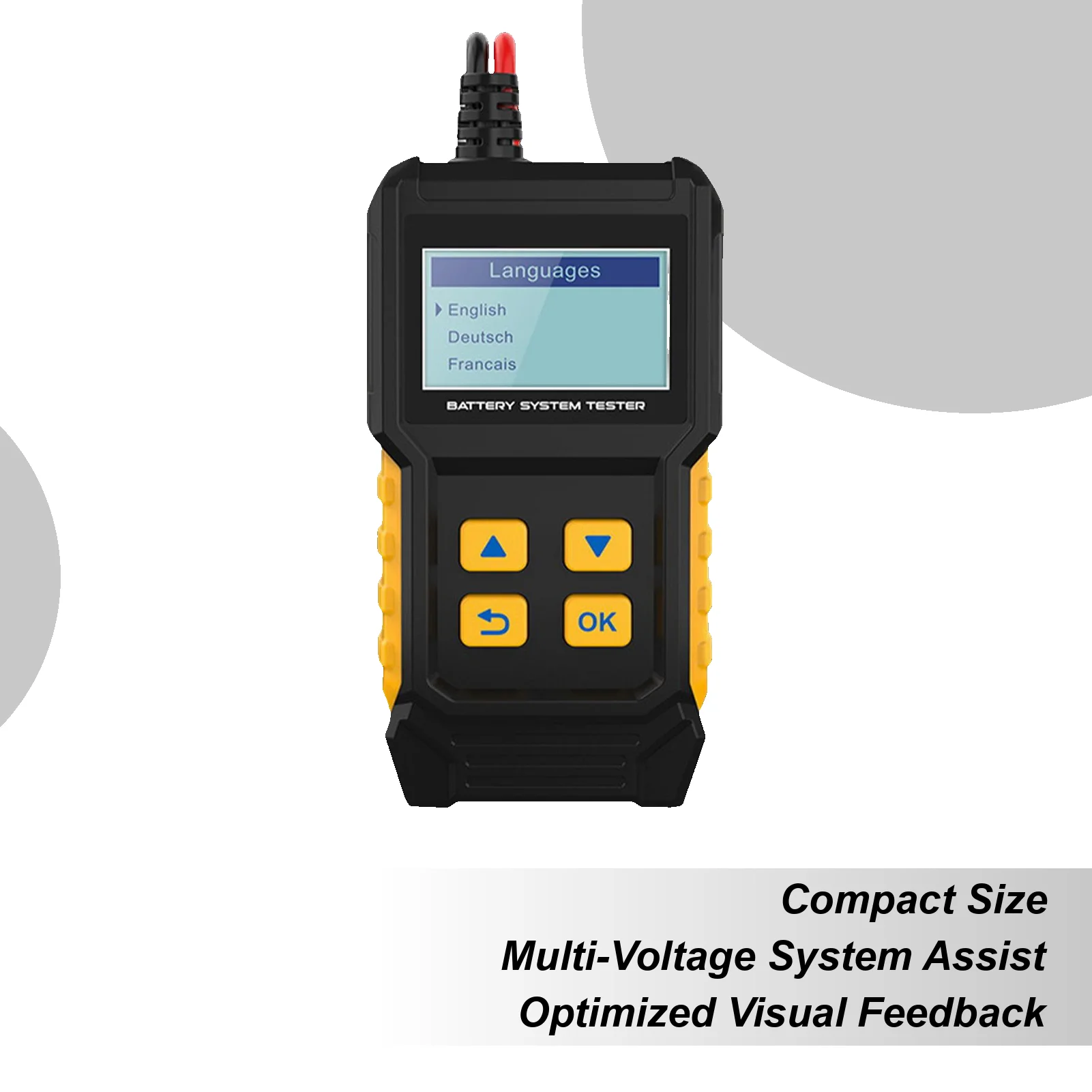 

Car Battery Tester Car Battery Analyzer Smart Charging Voltage Analyzer Compact Electrical For Truck Motorcycle Throttle ATV RV