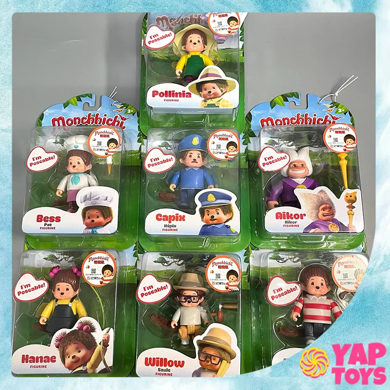 Фигурки аниме Monchhichi Pollinia Hanae Capix Bess Willow, фигурки героев, Коллекционная игрушка, детская игрушка, подарок на день рождения, индивидуальный заказ