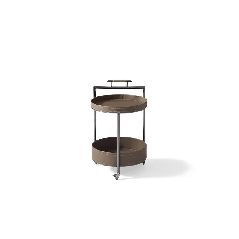 Modern Minimalist Mobile Coffee Table for Living Room Small Side Table with Wheels Multifunctional Balcony End Table Home