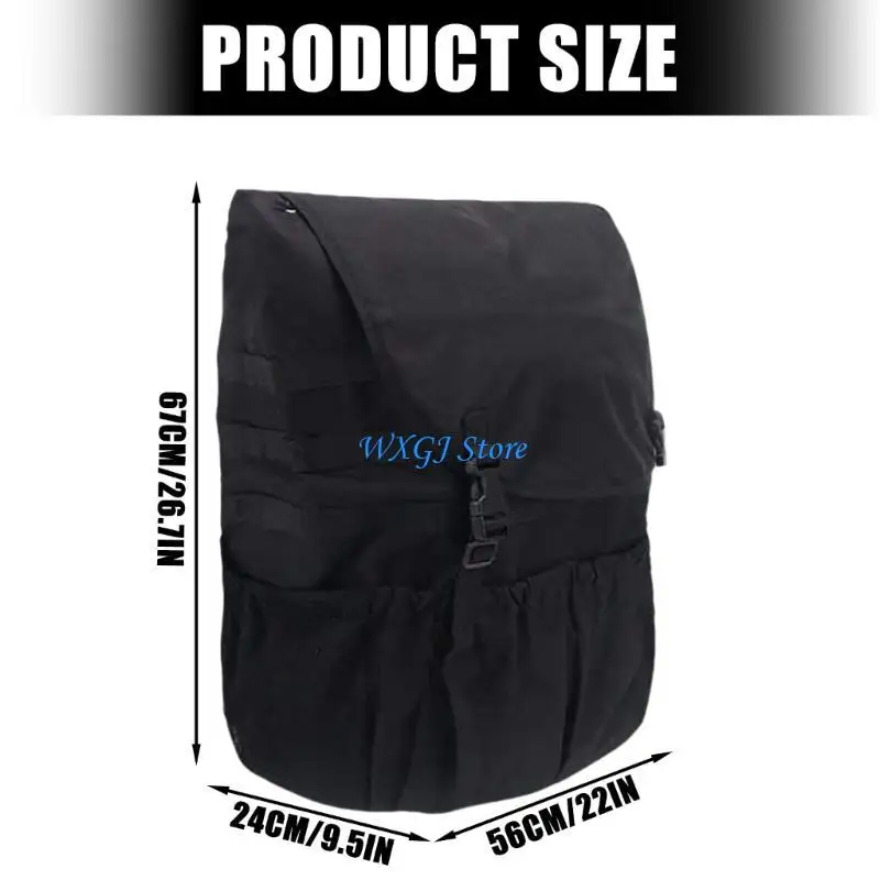 37JE Truck Spare Tire Utility Bag with Multiple Compartments for Organized Storage