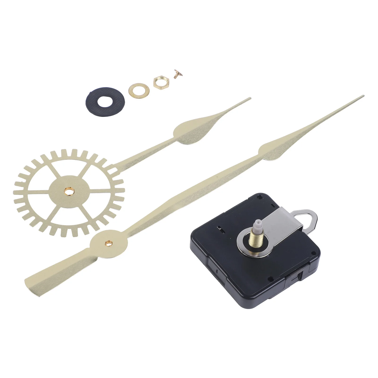 High Torque Quartz Clock Movement Mechanism Replacement with Long Shaft Quiet Operation for Wall Clock Repair and Assembly