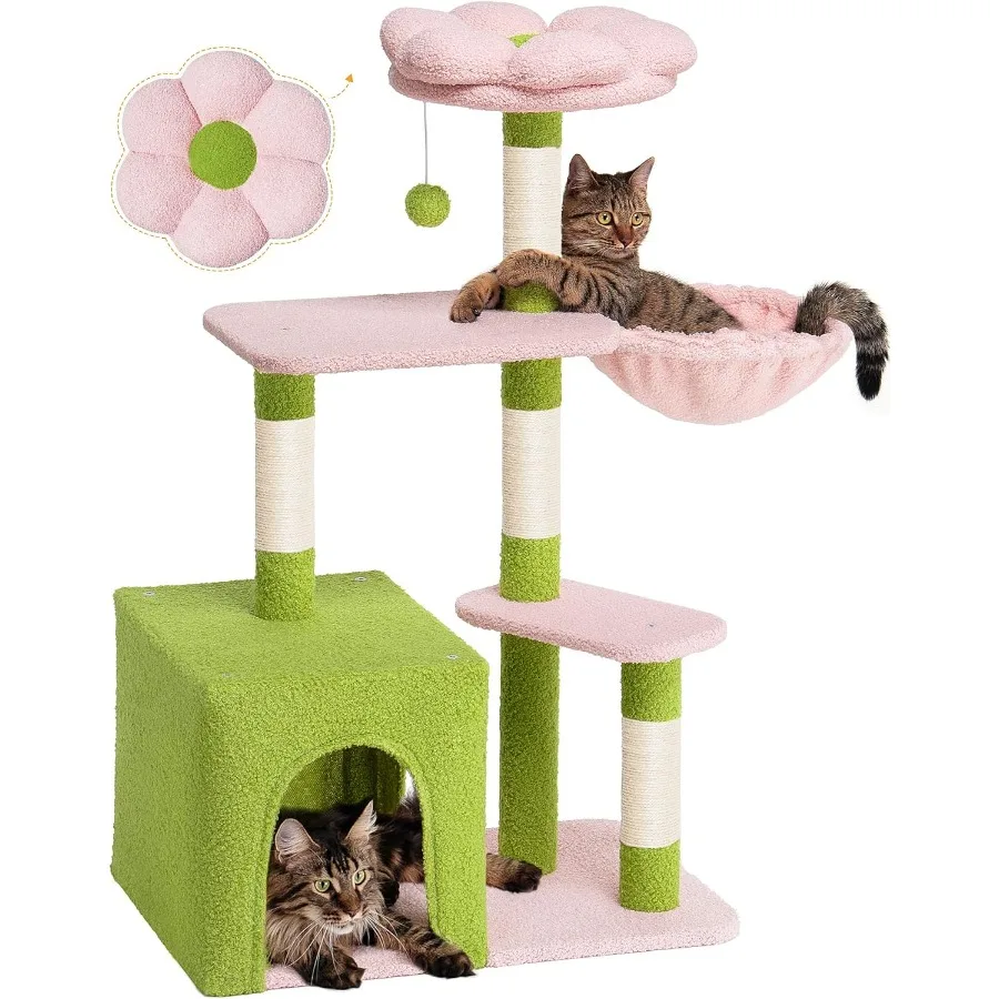 arbre-a-chat-a-fleurs-pour-chats-d'interieur-grand-lit-grotte-a-2-portes-pour-grands-chats-adultes-tour-de-chat-mignonne-de-412-pouces-avec-postes-a-gratter-c