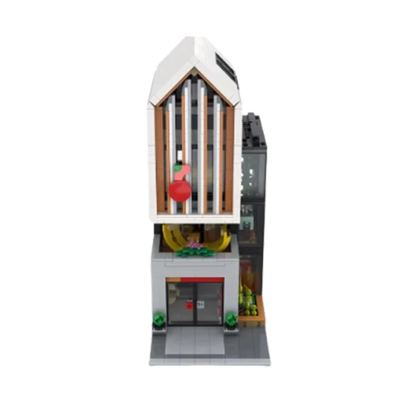 Spot Moc Klein Deeltje Moderne Architectuur Huisvesting Residentiële 1616Pcs Geassembleerde Puzzel Speelgoed Model Ornament Geschenk