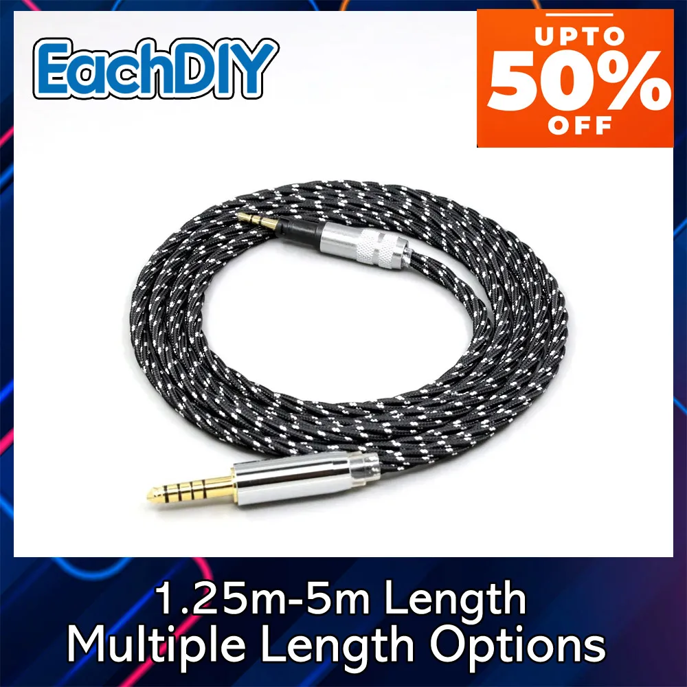 OCC 混合 OFC ツイストナイロンイヤホンケーブルゼンハイザー Momentum 1.0 2.0 イヤホンヘッドセットヘッドフォン LN008728