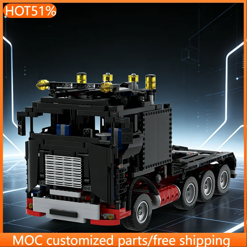 

1624 PCS transport Heavy Duty Truck MOC Customize Modular Building Block Creative Design Educational DIY Boys Assembly Toy Gift
