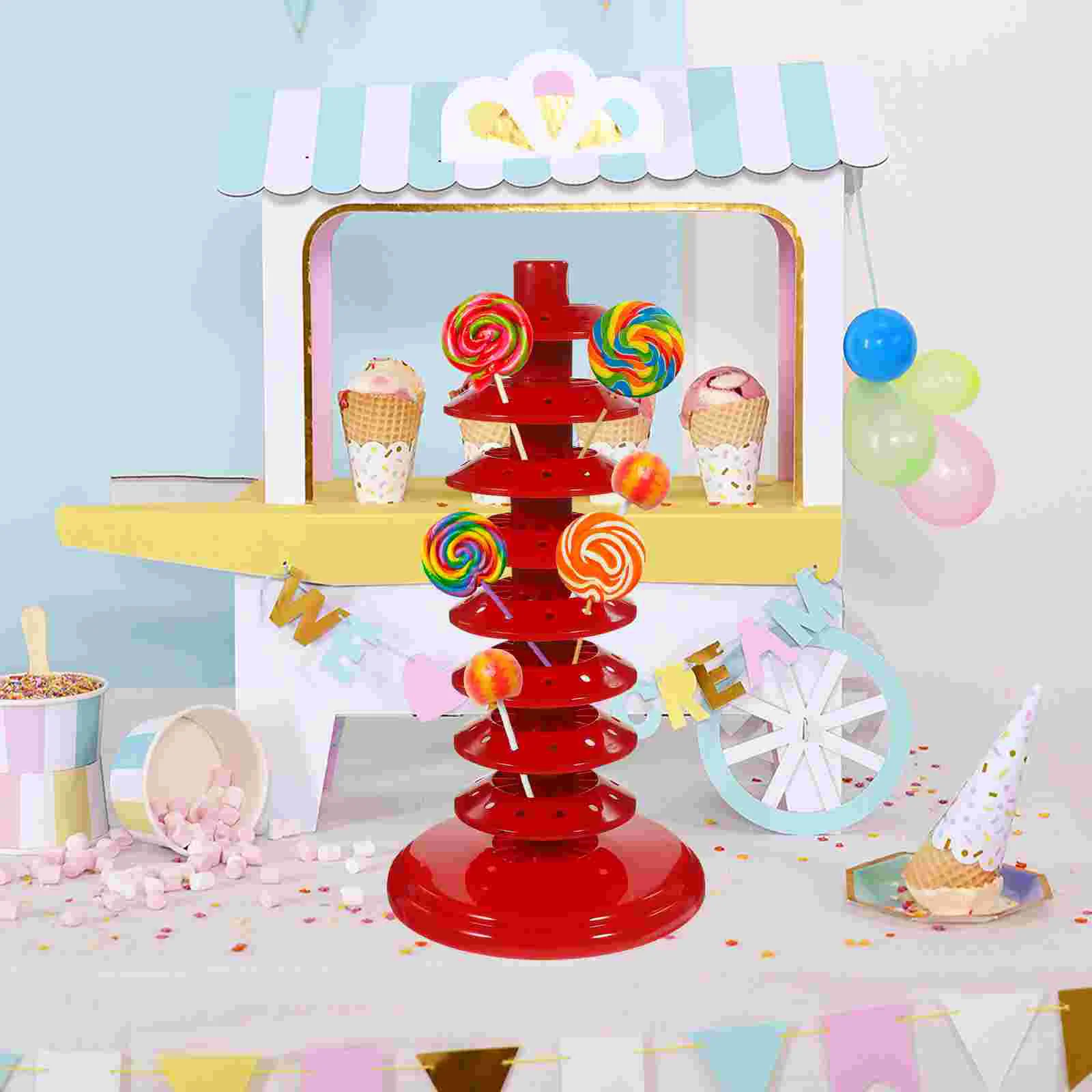 Lollipop Stand Holder Candy Rack Popsicles Molds for Baby Shower Father Decor Cotton