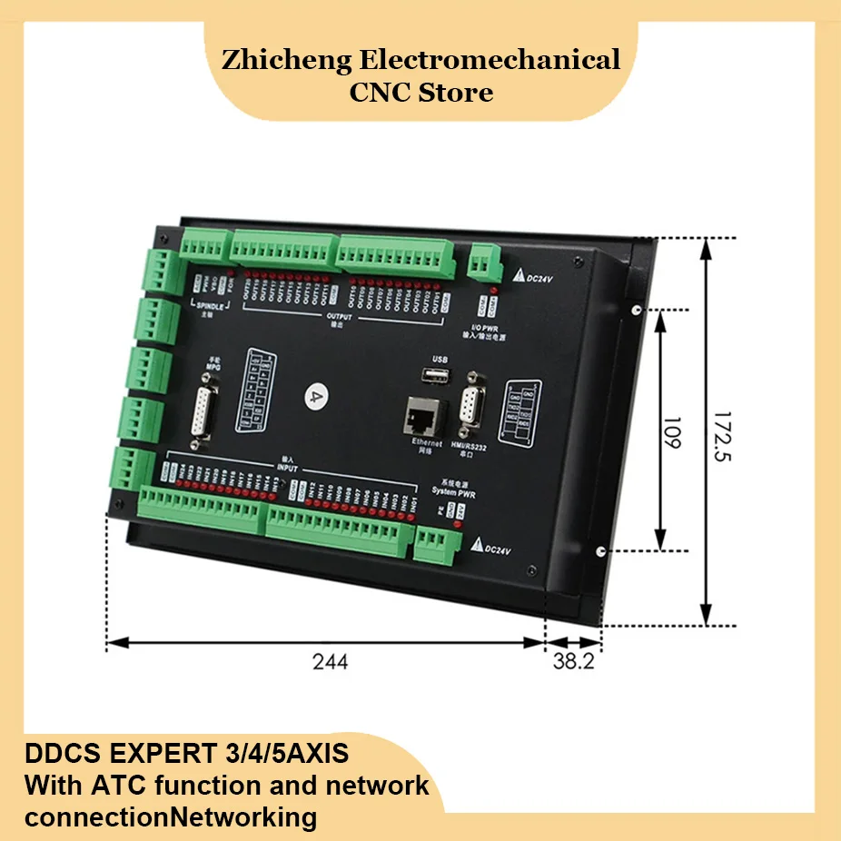 DDCS Expert Standalone Motion Controller Offline Controller Support 3 / 4 / 5 axis USB CNC Controller Interface