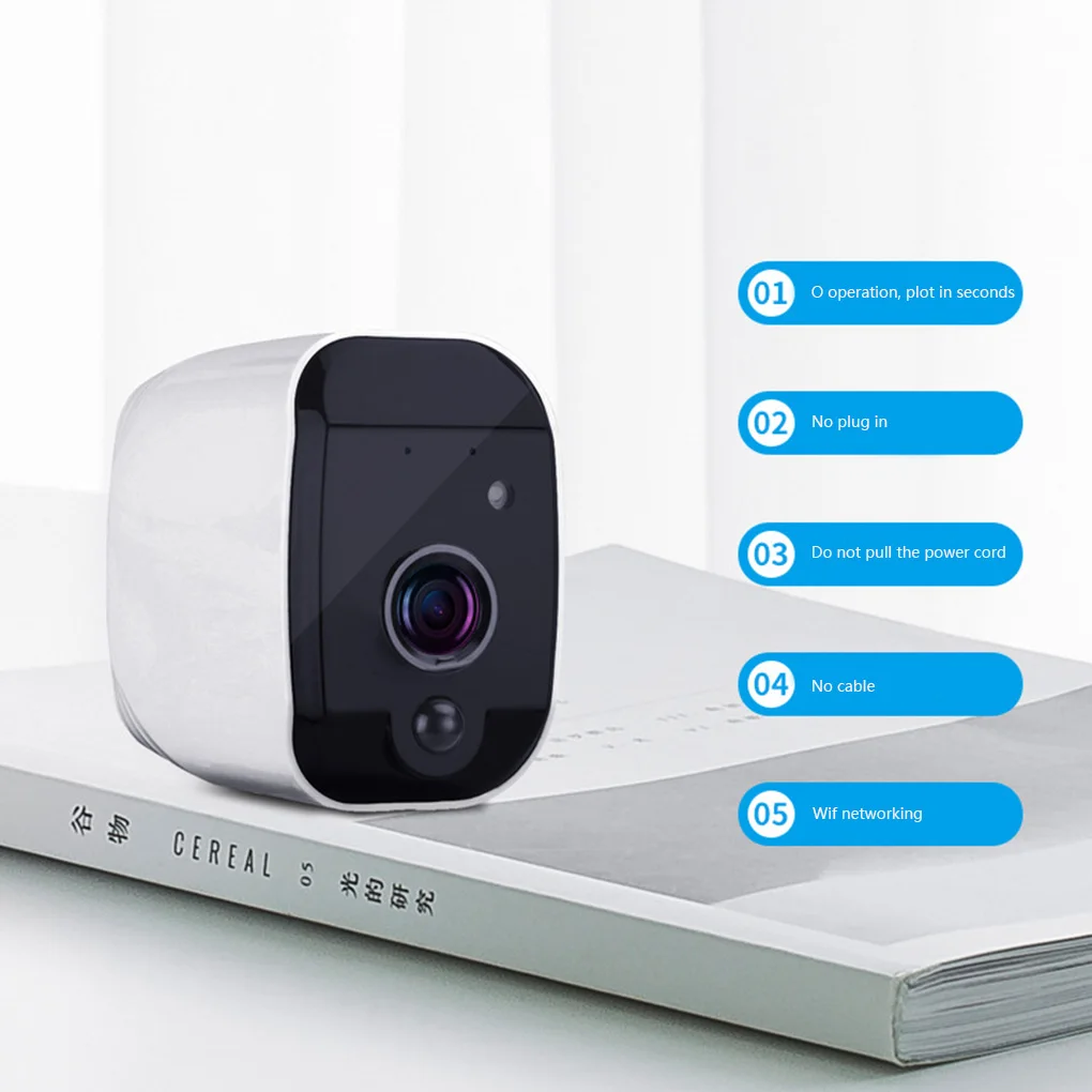 Smart WIFI Security Camera Wireless Intelligent Cable-free Camera Support Video Intercom 1080P