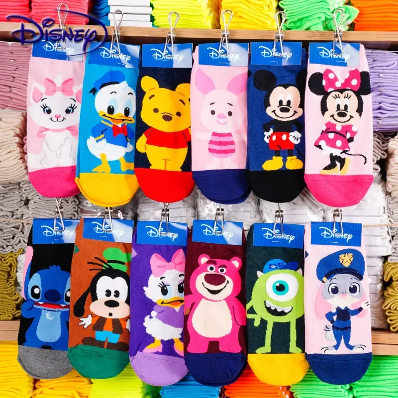 

Disney cute Mickey cartoon cotton socks new design boat socks casual soft socks