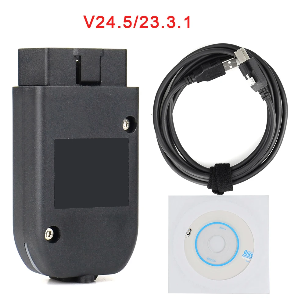تحديث V24.7 HEX V2 24.5 لشركة فولكس فاجن لأودي سكودا سيات أدوات تشخيص CaR متعددة اللغات