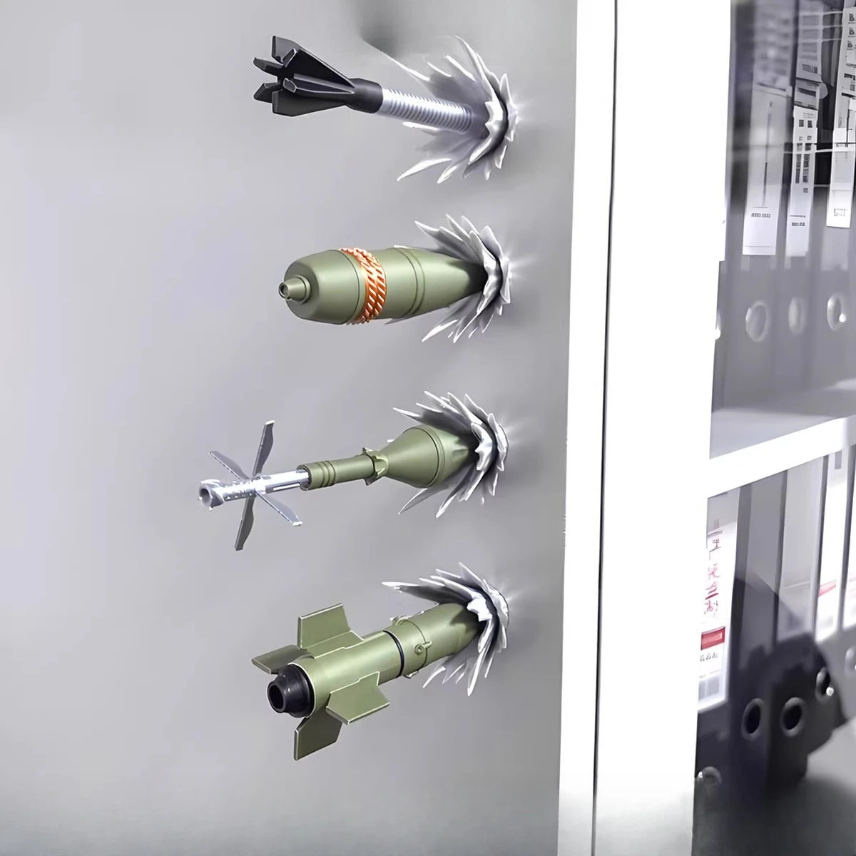 Military-themed Fridge Magnets for A Magnetic Three-dimensional Museum-style Cultural and Creative Gift Set